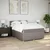 Vidaxl Box spring postelja z vzmetnico taupe 140x200 cm blago