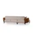 Atelier del Sofa Ugaona garnitura Aren 145x43x206cm Bež-Cimet