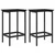 vidaXL Barski stol 2 pcs Črni hrast 40 x 32 x 74 cm Inženirski les