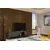 Hanah Home TV Komoda Line, 150x40,6x29,6 cm, Antracit-Srebrne boje