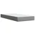 vidaXL Postelja boxspring z vzmetnico Svetlo siva 100 x 200 cm Blago