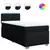 VIDAXL Box spring postelja z vzmetnico črn 90x190 cm blago