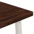 vidaXL 120 x 70 x 75 cm Masiven les akacije Temno rjava in bela
