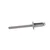 Aluminijaste odprte zakovice 4,8x10 mm RAL 9007