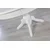 Hanah Home Trpezarijski sto na razvlačenje i stolice Albero153, 118-158 cm, 4 stolice, Beli