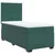 Vidaxl Box spring postelja z vzmetnico temno zelena 80x200 cm žamet