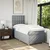 Vidaxl Box spring postelja z vzmetnico svetlo siva 90x190 cm blago