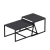 Hanah Home Klub sto Minimal 75x38x50cm Antracit