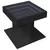 Stolić za kavu LED crni 50x50x45 cm od konstruiranog drva