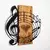 Wallity Zidna dekoracija Musical, 58x67 cm, Crna