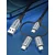 Vention USB 2.0 na 3v1 Micro-B&USB-C&Lightning 1m kabel, siva