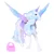 Unicorn Academy Wing Magic Layla in Glacier, gibljiva lutka