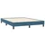 Vidaxl posteljni okvir brez vzmetnice temno modra 140x210 cm žamet
