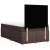 Vidaxl Box spring postelja z vzmetnico temno rjava 120x190 cm blago
