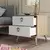 Hanah Home Noćni ormarić Versa 52x55,1x45cm Hrast-Beli