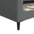 Vidaxl Raztegljiva postelja temno siva 100x190 cm blago