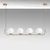 Opviq Luster Faruk-13721, 20-110cm, 4xE14 s, IP27, Zlatne boje
