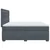 Vidaxl Box spring postelja z vzmetnico temno siva 200x200 cm žamet