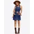 Imily Bela Obleka moder denim