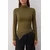 Trendyol Milla ženska bluza Twoaw25Bz00145, maslinasta