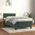 Vidaxl Box spring postelja z vzmetnico temno zelena 80x200 cm žamet