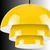 Opviq luster Layer-20304-A, 1 × E27, žuti