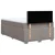 Vidaxl Box spring postelja z vzmetnico taupe 120x200 cm blago