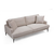 Atelier del Sofa Papira Sofa, 3 Sedišta, Bež