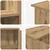 Recepcijski stol 100x50x103,5 cm od konstruiranog drva