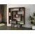 Hanah Home Sarmasik Wenge Polica za knjige 124.8x149.4x22cm, Braon