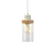 Luster na sajli WOODNEST 3xE27/15W/230V borovina/krem