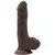 Dildo Bottomless Pleasure, 20cm, Braon