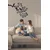 WallXpert metalni zidni ukras 5202, grana sa listovima i tri ptice, 75 x 55 cm, crni
