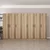 Hanah Home Garderober Kale-7633, 315x210x52 cm, Smeđe boje