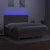 Vidaxl Box spring postelja z vzmetnico LED taupe 160x200 cm blago
