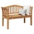 klupa Smeđa 120 x 53,5 x 85 cm Masivni teakov drvo