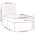 Vidaxl Box spring postelja z vzmetnico LED svetlo siva 90x190 cm blago