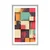 Plakat s paspartujem abstraktna tekstura - 30x45 white