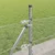 Heksagonalna ograda s betonskom osnovom 10 x 0,5 m Srebrna