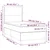 Krevet box spring s madracem LED crni 90x190 cm od tkanine