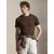 Polo Ralph Lauren Majica 710671438533 Temno rjava Custom Slim Fit