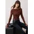 Trendyol Milla ženska bluza Twoaw26Bz00088, smeđa-smeđa