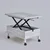 Hanah Home Sto za dnevnu sobu Helsinki, 90x40x60 cm, Prljavo beli