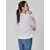 KOROSHI Pulover Chenille modra/roza/off-bela