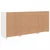 Komoda s LED svjetlima bijela 142,5 x 37 x 67 cm