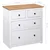 Komoda od borovine bijela 80 x 40 x 83 cm asortiman Panama