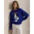 Polo Ralph Lauren Pulover  kraljevo modra / svetlo rjava / rdeča / bela
