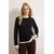 Trendyol Milla ženska majica model Twoaw25Ts00001, crna-bela