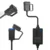 Adapter 2.4A vodootporni za motor 3m crni