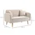Homestar Dvosed 130x70x80 cm krem